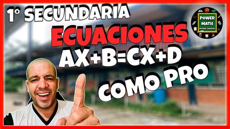 Como Resolver Ecuaciones Lineales F Cil Y R Pido Ecuaciones De La