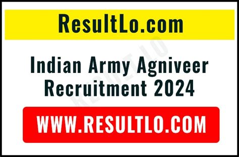 Indian Army Agniveer Recruitment 2024