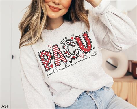 Pacu Nurse Valentines Day Sweatshirt Gift Pacu Nurse Valentines