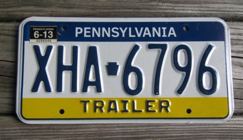 Pennsylvania Trailer Visit Pa License Plate 2013 Pennsylvania