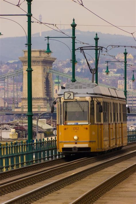 Orange Tram In Budapest Editorial Photo Image Of Transport 83775191