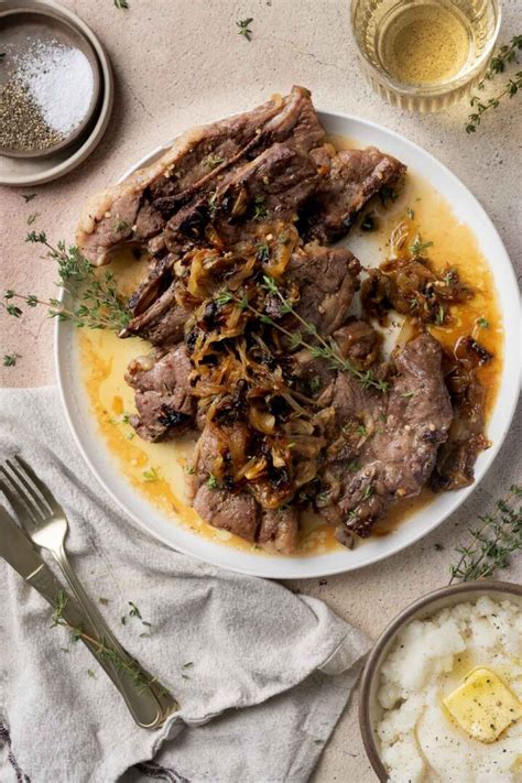 Baked Lamb Shoulder Chops With Caramelized Onions Peel With Zeal