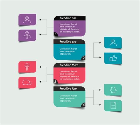 Elemento Infogr Fico De Esquema De Diagrama De Fluxograma Vetor Premium