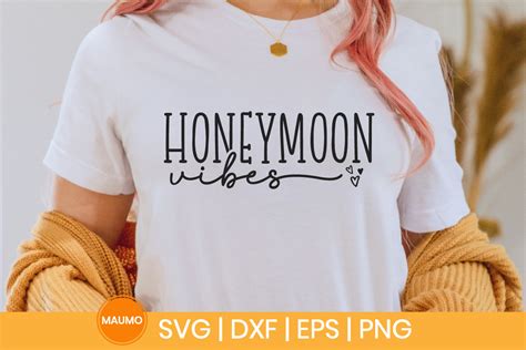 Honeymoon Vibes Wedding Svg Quote Graphic By Maumo Designs · Creative