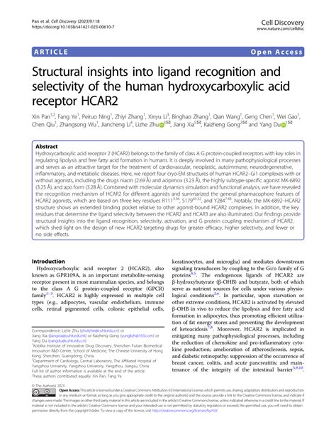 PDF Structural Insights Into Ligand Recognition And Selectivity Of