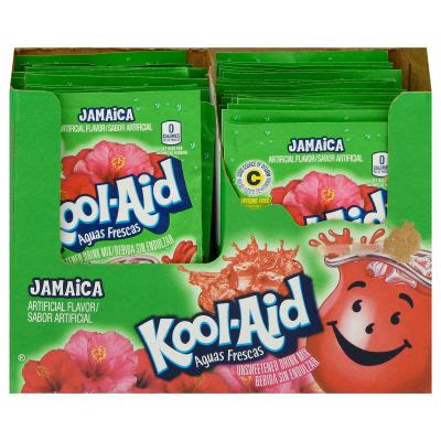 Kool Aid Aguas Frescas Unsweetened Jamaica Drink Mix 0 14 Oz Packet