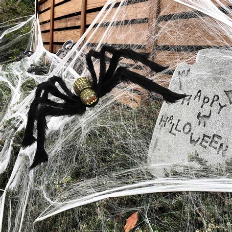 Halloween Spider Decorations Large Spiders Halloween Decorations