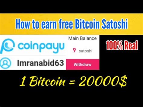 Coinpayu Claim Free Bitcoin Satoshi How To Earn BTC Withdraw Proof