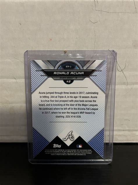 Bowman Chrome Ronald Acuna Jr Bowman Scouts Top Rookie Btp