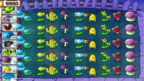 Plants Vs Zombies Survival Night Flags Completed Plants Vs All