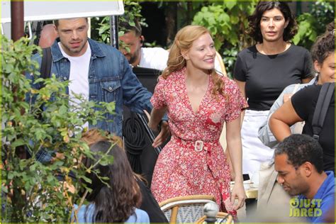 Sebastian Stan Joins Co Star Jessica Chastain On 355 Set Photo