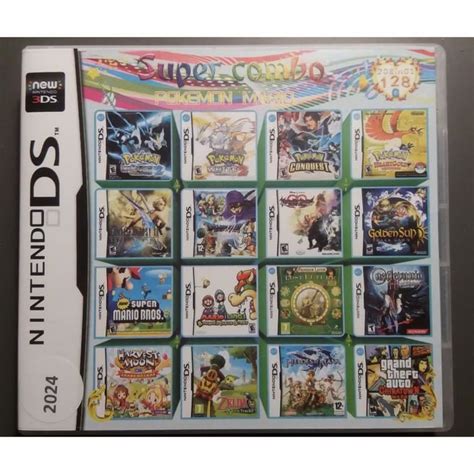 2024 208 Games In 1 NDS Game Pack Card Super Combo Cartridge For