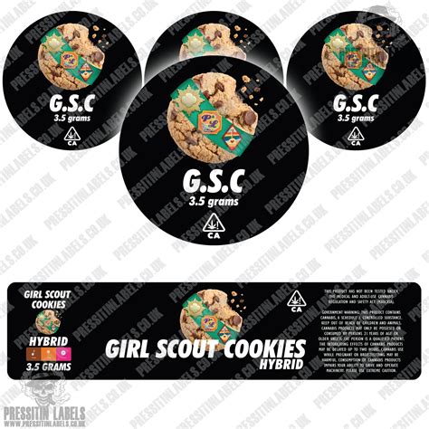 Girl Scout Cookies Mylar Bag Labels IUCN Water