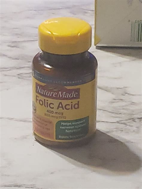 Nature Made Folic Acid 400 Mcg 665 Mcg Dfe 250 Tabs Exp 2025