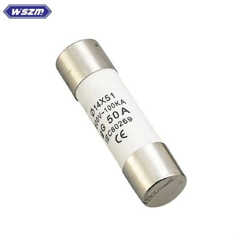 Round Cylindrical Fuse Ceramic Low Voltage Fuse Link And Fuse Box