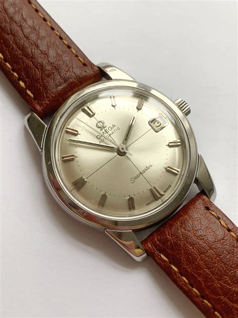 Vintage Omega Seamaster Automatic Date Crosshair Dial Vintage Portfolio