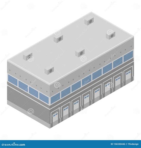 Icono Del Edificio De Warehouse Estilo Isom Trico Ilustraci N Del