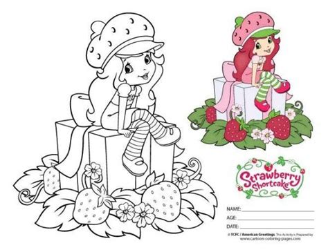 Strawberry Shortcake Girls Kids Coloring Pages Easter Coloring Page