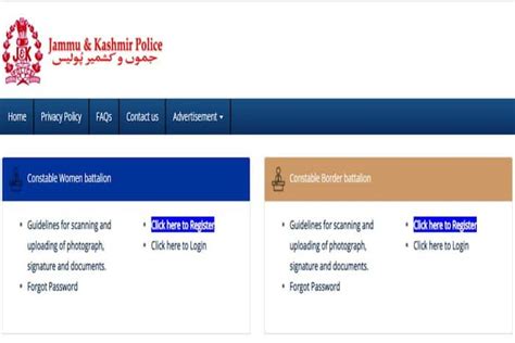 Jk Police Constable Recruitment 2022 Application Begins For 2700 Posts