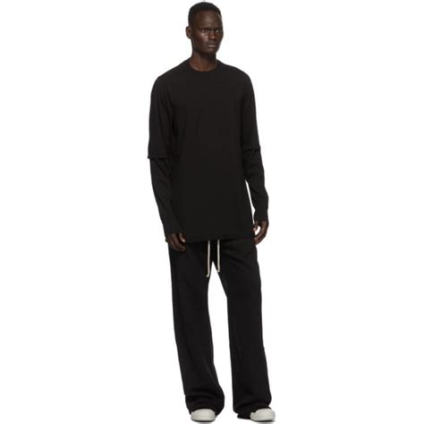 Rick Owens Drkshdw Black Pusher Lounge Pants Rick Owens Drkshdw