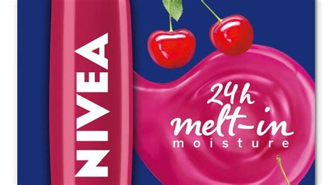 NIVEA Cherry Shine Caring Lip Balm a touch of shiny color