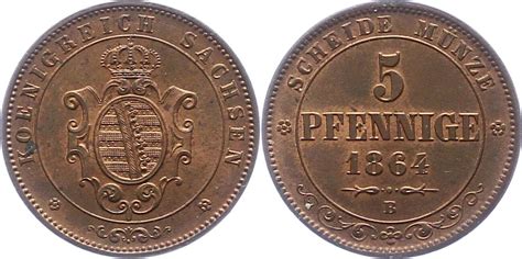 Sachsen Albertinische Linie Pfennig B Johann Winz