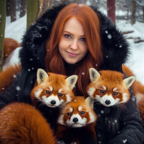 Premium AI Image Cute And Adorable Of Red Pandas