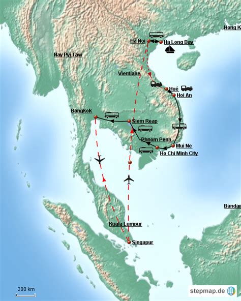 Stepmap So Asia Landkarte F R Asien