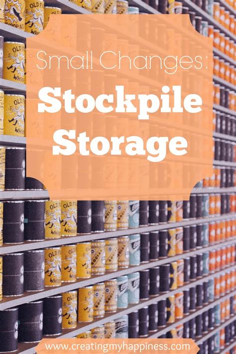 Small Changes: Stockpile Storage