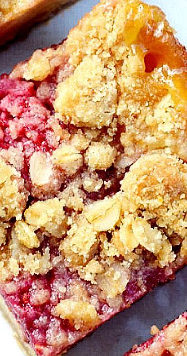 Lemon Raspberry Oat Crumble Bars