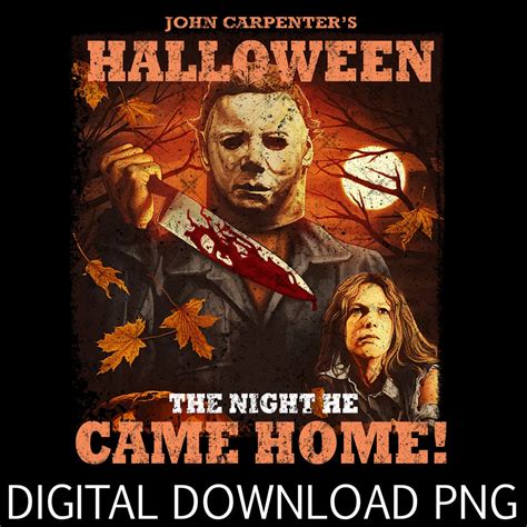 John Carpenter Michael Halloween Horror Movie Poster Png Myers