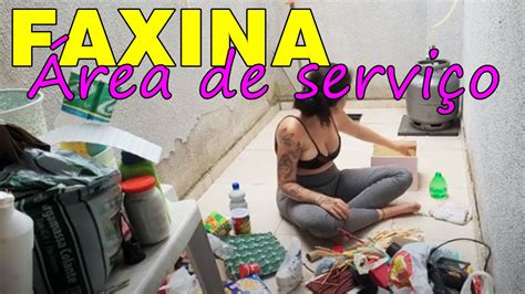 VLOG DIA DE FAXINA NA ÁREA DE SERVIÇO