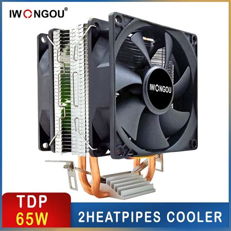 X Processador Cooler Para Lga Rgb Ventilador Iwongou Heatpipes