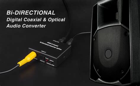 Optical To Coaxial Or Coax To Optical Digital Audio Converter Bi