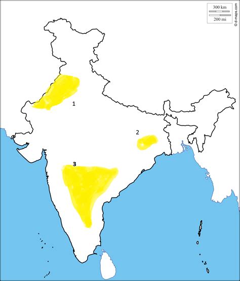 Deccan Plateau Map