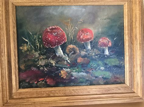 Rien Poortvliet Bosgezicht Met Paddestoelen Verkocht Kunstveiling Nl