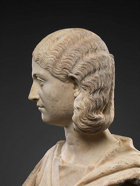 Marble Bust Of A Woman Roman Hairstyles Marble Bust Roman Sculpture