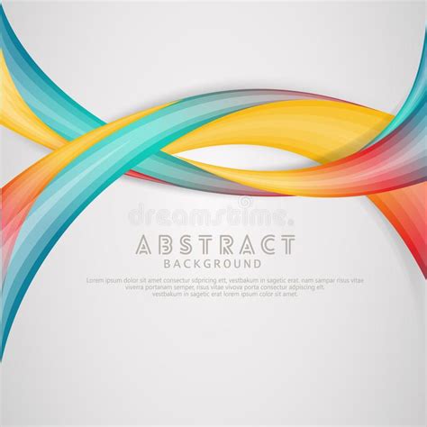 Waving Elegance Abstract Background With Dynamic Gradation Color