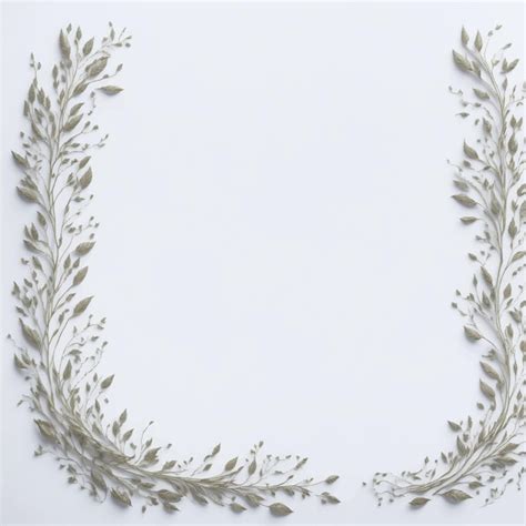 Premium Vector A White Background With Leaves And Branches