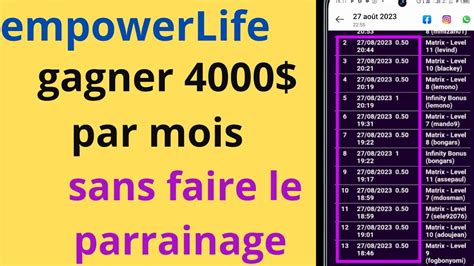 EmpowerLife Comment Vous Pouvez Gagner 4097 Sans Faire Le Parrainage