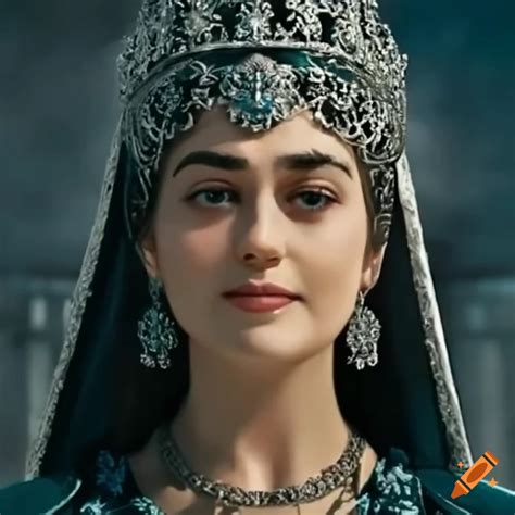 Esra Bilgiç As Halime Sultan From Tv Show Diriliş Ertuğrul On Craiyon