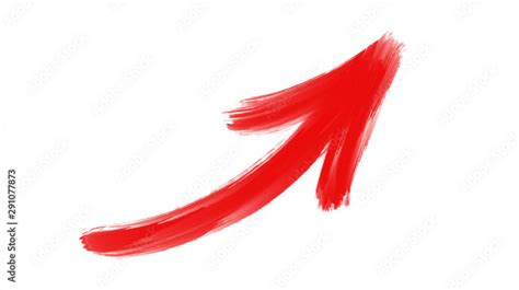 Red Paint Arrow Vector Abstract Brush Stock Vector Adobe Stock