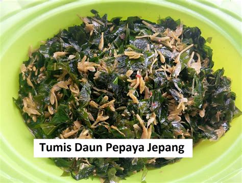 Resep Tumis Daun Pepaya Jepang Ikan Asin Bukan Hanya Enak Tapi Menyehatkan