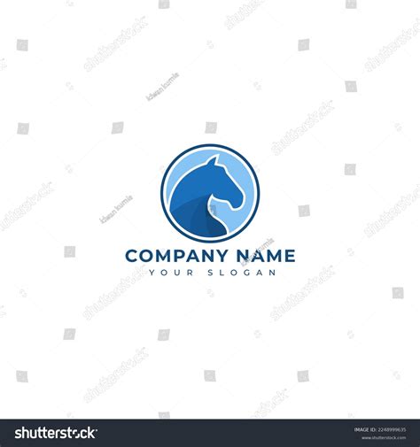 Stallion Logo Vector Design Template Stock Vector (Royalty Free ...