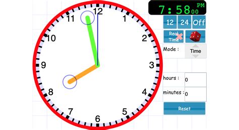 Interactive Clock Teaching Clock Teaching Interactive