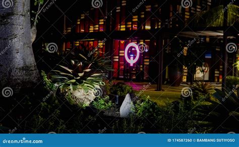 Night Atmosphere at the Breeze BSD, Editorial Image - Image of breeze ...