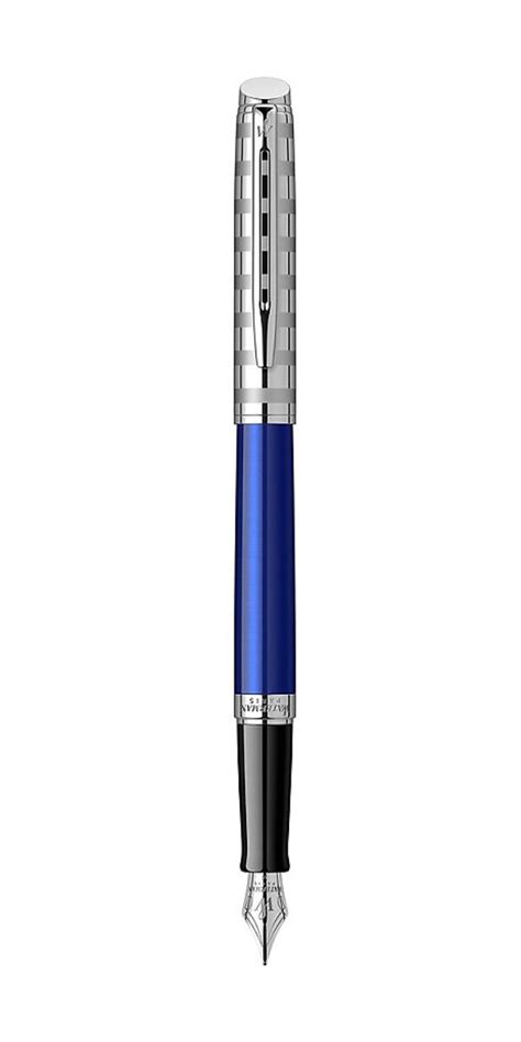 WATERMAN Hemisphere Deluxe Stylo plume bleu avec capuchon ciselé