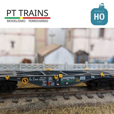 Wagon Sgmmnss 40 MFD RAIL N 485 9 Ep VI HO PT TRAINS PT100327