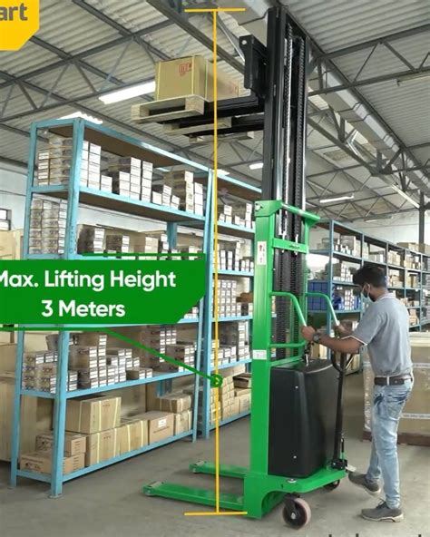 Hp Hi Power Fully Electric Stacker For Industrial Purposes Mm At