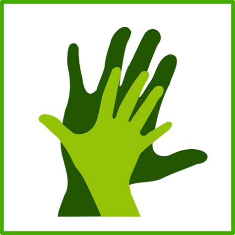 Eco Hand Icon Vector Image Public Domain Vectors